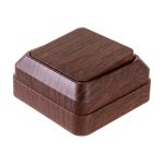 Одноклавишный выключатель Intro Quadro 2-101-10 10А-250В, IP20, открытая установка, венге, Б0053737 (артикул 20771319) – фото 1