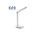 Настольный складной диммируемый светильник FERON 25W,3000-6000К, беспроводная зарядка и USB порт, белый DE1728 41452 (артикул 18249787) – фото 1