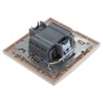 Выключатель STEKKER 2-клавишный, 220V, 10А, серия Эрна, слоновая кость, PSW10-9004-02 39231 (артикул 16239941) – фото 1