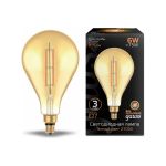 Лампа Gauss LED Vintage Filament Straight PS160 6W E27 160*290mm Amber 890lm 2700K 1/6 179802118 (артикул 16313770) – фото 1