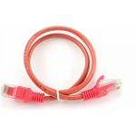Патч-корд Cablexpert UTP PP12-0.5M/R кат.5e, 0.5м, литой, многожильный красный PP12-0.5M/R (артикул 15933236) – фото 1