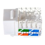 Вставка Keystone TWT RJ-45, категория 6, белая, OK45UTP/6-WH (артикул 16102384) – фото 1