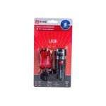 Велосипедный фонарь IN HOME BL 01 5LED с задним фонарем 4AAA 3 режима с кронштейном ЧЕРНЫЙ 4690612035192 (артикул 18526639) – фото 1