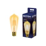 Светодиодная лампа ФОТОН LED FL ST64 6W E27 2200K, серия ДЕКОР, 10 шт, 22626 (артикул 15992055) – фото 1