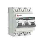 Автоматический выключатель EKF 3P 16А D 4,5kA ВА 47-63 PROxima SQmcb4763-3-16D-pro (артикул 16040823) – фото 1