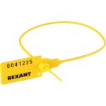 Номерная пломба для опечатывания REXANT пластиковая 320 мм желтая 50 шт 07-6132 (артикул 19902520) – фото 1