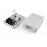 Компьютерная розетка Hyperline, SB1-1-8P8C-C5e-WH RJ-45 8P8C, категория 5e, одинарная, внешняя 430230 (артикул 16522399) – фото 1