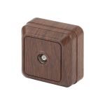 Розетка TV Intro 230110 одиночная, IP20, ОУ, Quadro, венге 240 Б0030127 (артикул 16069610) – фото 1