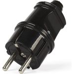 Прямая вилка Smartbuy с заземлением черная 16А 250В SBE-16-P01-b (артикул 16532184) – фото 1