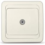 Розетка UNIVersal Валери TV слоновая кость ivory Б-В0027 (артикул 16174628) – фото 1