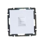 Телефонная розетка Smartbuy RJ11 белая Нептун SBE-05w-S1-PH (артикул 16052318) – фото 1