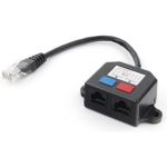 Разветвитель Cablexpert NCA-SP-01A UTP 1 порт RJ45 T568A/T568B 2 порта RJ45 10/100 BASE-T NCA-SP-01A (артикул 15933298) – фото 1