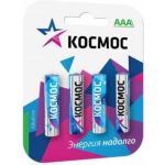 Алкалиновый элемент питания КОСМОС LR LR03 BP-4 блист. 4шт KOCLR034BL_classic 464939 (артикул 15933484) – фото 1