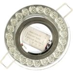 Точечный светильник Gauss Backlight кристалл/хром Gu5.3 LED подсветка 4100K BL045 (артикул 15501525) – фото 1