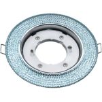 Встраиваемый светильник IN HOME GX53R-R22L-crystal Голубой/Хром 4690612016535 (артикул 15918995) – фото 1