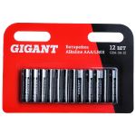 Батарейка Gigant Alkaline ААА/LR03 блистер 12 шт. GBA-3A-12 (артикул 19462626) – фото 1