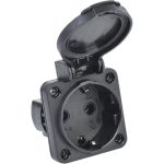 Панельная розетка IEK MAGNUM SCHUKO РП14-3, IP54, черный PSN71-016-3-2-54-K02 (артикул 16523590) – фото 1