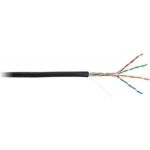 Кабель NETLAN U/UTP 4 пары, категория 5e, внешний, PE до -40C, черный, 305м EC-UU004-5E-PE-BK (артикул 16198220) – фото 1
