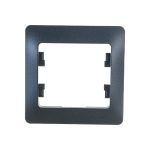 1-постовая рамка Schneider Electric GLOSSA АНТРАЦИТ GSL000701 (артикул 16313898) – фото 1