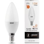 Лампа Gauss LED Elementary Свеча 12W 880lm E14 3000K 33112 (артикул 15869332) – фото 1