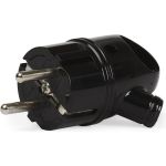 Вилка с кольцом Smartbuy с заземлением черная 16А 250В SBE-16-P03-b (артикул 16532251) – фото 1