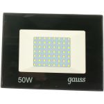 Светодиодный прожектор Gauss Elementary 50W 3510lm IP65 6500К черный ПРОМО 613100350P (артикул 16233558) – фото 1