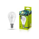Электрическая светодиодная лампа Ergolux LED-G45-9W-E14-6K 9Вт E14 6500K 172-265В 13175 (артикул 15905382) – фото 1