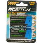 Аккумулятор ROBITON RTU5000MHD BL2 (2шт) 14223 (артикул 15949065) – фото 1