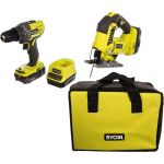 Набор инструмента Ryobi ONE+ R18DDJS-220S 5133003575 (артикул 15706337) – фото 1