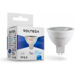 Светодиодная лампа VOLTEGA Софит линзованный GU5.3 4000К 7W 7063 (артикул 16183613) – фото 1