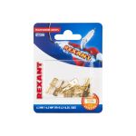 Плоская клемма штекер REXANT 6,3 мм РП-п 1.5-(6.3) L20 мм латунь 10 шт 06-0398-A (артикул 21030472) – фото 1