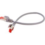 Шнур NIKOMAX, S/FTP 4 пары, категория 6a, 7х0,135 мм, светло-серый, 0,3 м NMC-PC4SA55B-ES-003-C-GY (артикул 16393138) – фото 1