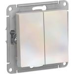Механизм выключателя Schneider Electric 2-кл. ATLAS DESIGN сх.5 10АХ жемчуг ATN000451 1240289 (артикул 15846207) – фото 1