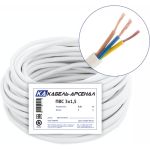 Провод Кабель-Арсенал ПВС 3x1,5 ГОСТ DIY - 5м 54646 (артикул 16381618) – фото 1