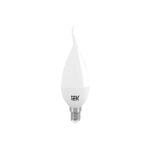 Лампа IEK LED CB35, свеча на ветру, 7вт, 230В, 3000К, E14 LLE-CB35-7-230-30-E14 (артикул 16459899) – фото 1
