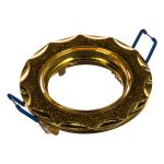 Светильник ЭРА DK17 GD/SH YL декор звезда со стекл крошкой MR16,12V/220V 50W, золото/золото C0043756 (артикул 15981215) – фото 1