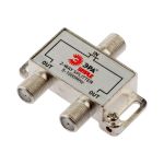 Делитель ЭРА ТВ Simple DSF01 2 ответвления под F разъем, 5-1000 МГц Б0048320 (артикул 16925815) – фото 1