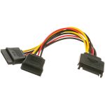 Кабель питания Cablexpert SATA 15pin /2x15pin, на 2 SATA устройства, 15см CC-SATAM2F-01 (артикул 16206363) – фото 1