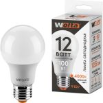 Лампа WOLTA LX A60 E27 12W 4000K 30S60BL12E27 (артикул 16100849) – фото 1