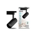 Трековый светильник GAUSS цилиндр 12W 1100lm 4000K 180-220V IP20 55х185мм черный LED 1/40 TR080 (артикул 16856473) – фото 1