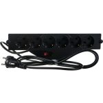 Сетевой фильтр Vektor SOFT черный 1.8-2м 15784 (артикул 16194547) – фото 1
