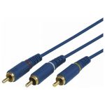 Шнур REXANT 3 RCA - 3 RCA, длина 1,5 метра, синий 17-0202-1 (артикул 16197133) – фото 1