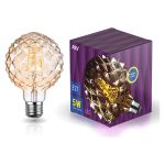 Светодиодная лампа REV VINTAGE GOLD FILAMENT колба "Кристалл" шар, G125, E27, 5W, 2200K, DECO Premium, 32449 2 (артикул 15852569) – фото 1