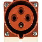 Розетка наружной установки IEK 32А 3P+Е 380В IP44 124 ИЭК PSR12-032-4 (артикул 15164591) – фото 1