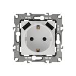 Розетка ЭРА Elegance 14410901, 2PE, 16A/250В, шторки, с 2xUSB 5В/3А, белый, 10/100/2000 Б0047867 (артикул 16452883) – фото 1