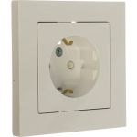 Розетка Schneider Electric ATLAS DESIGN с заземлением, защитные шторки, 16А, в сборе, белая ATN000144 1240147 (артикул 15846292) – фото 1