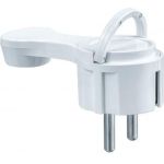 Вилка Navigator NCA-PL06-16A-E-WH, с заземлением, плоская, белая 61365 (артикул 16288725) – фото 1