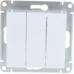3-клавишный механизм выключателя Schneider Electric ATLAS DESIGN сх.1+1+1 10АХ белый ATN000131 (артикул 15873706) – фото 1