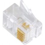 Телефонная вилка Cablexpert контакты 3m, 100 шт., RJ-12 MP-6p6c (артикул 16016943) – фото 1