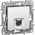 Механизм телефонной розетки Legrand 1-м СП Etika RJ11 белый Leg 672240 1066926 (артикул 15788643) – фото 1